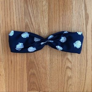 Navy shell headband